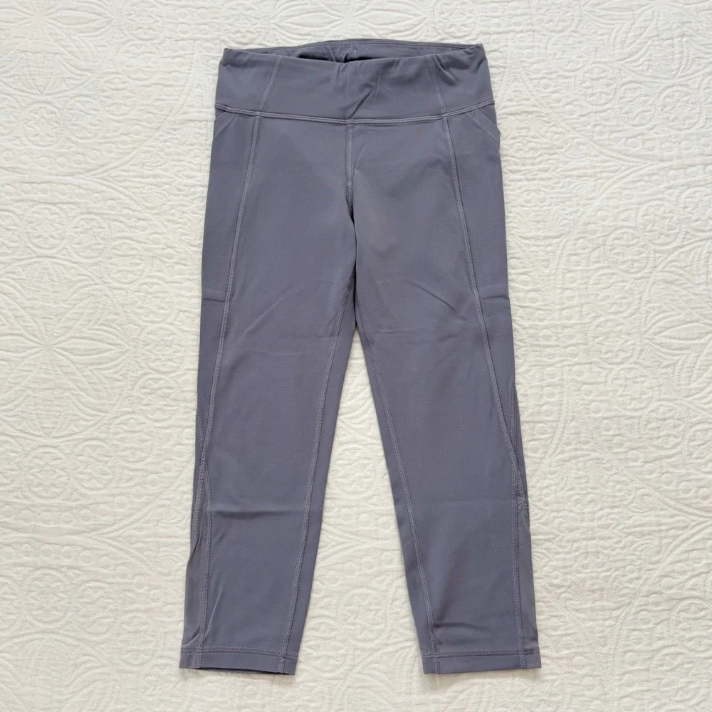 Athleta Girl Stash Your Treasures Mesh Capri Leggings Sz L 12
